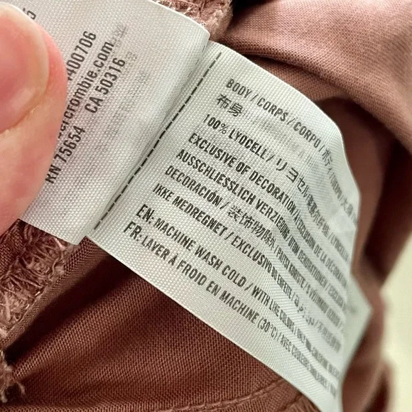 Abercrombie and Fitch Cargo Jogger Pull On Pants High Rise Brown Size XL - Picture 9 of 9